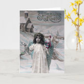 Prettig Kerstfeest Kaart (Gele Bloem)