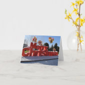 Prettig kerstfeest. kaart (Gele Bloem)