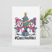 Prettig kerstfeest kaart (Staand voorkant)