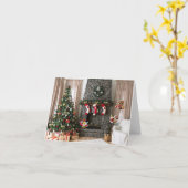Prettig kerstfeest. kaart (Gele Bloem)