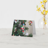 Prettig kerstfeest. kaart (Gele Bloem)