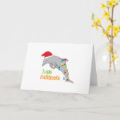 Prettig kerstfeest kaart (Gele Bloem)