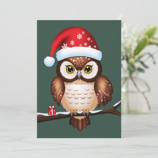 Prettig kerstfeest kaart (Staand voorkant)