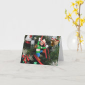 Prettig kerstfeest. kaart (Gele Bloem)