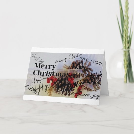 Prettig kerstfeest kaart (Voorkant)