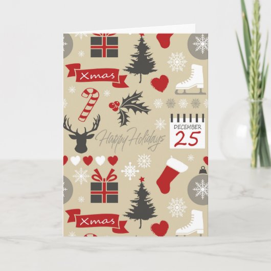Prettig kerstfeest kaart (Voorkant)