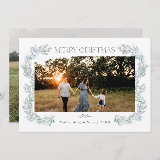 Prettig kerstfeest kaart (Voorkant / Achterkant)