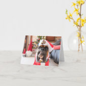 Prettig kerstfeest. kaart (Gele Bloem)