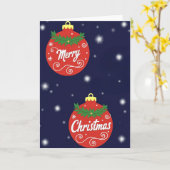 Prettig kerstfeest kaart (Gele Bloem)