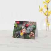 Prettig kerstfeest. kaart (Gele Bloem)