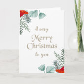 Prettig kerstfeest kaart (Voorkant)