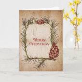 Prettig kerstfeest kaart (Gele Bloem)