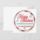 Prettig kerstfeest kaart (Voorkant / Achterkant)