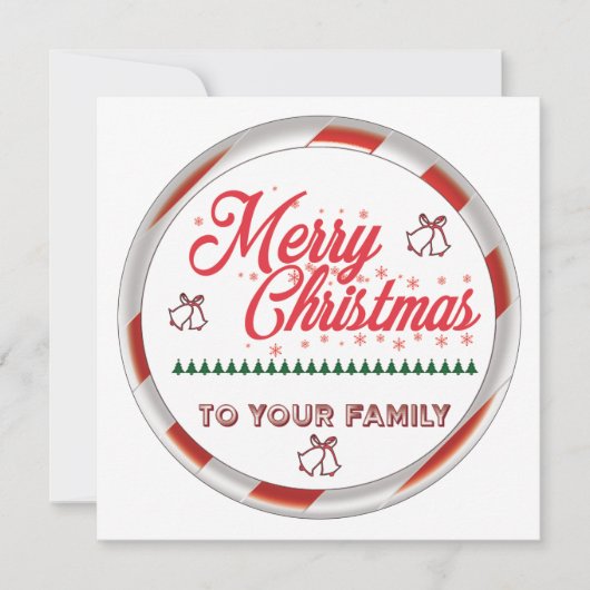 Prettig kerstfeest kaart (Voorkant)