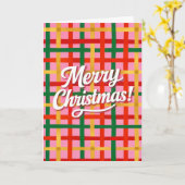 Prettig kerstfeest kaart (Gele Bloem)