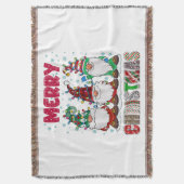 Prettig kerstfeest Kabouter familie grappige kerst Deken (Voorkant Verticaal)