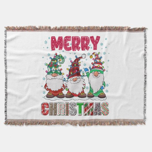 Prettig kerstfeest Kabouter familie grappige kerst Deken (Voorkant)
