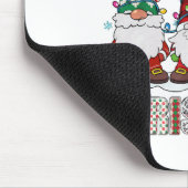 Prettig kerstfeest Kabouter familie Grappige kerst Muismat (Hoek)
