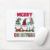 Prettig kerstfeest Kabouter familie Grappige kerst Muismat (Met muis)