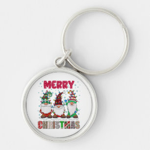 Prettig kerstfeest Kabouter familie grappige kerst Sleutelhanger