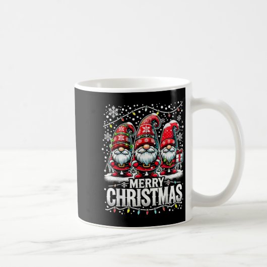 Prettig kerstfeest Kabouter Grappig familie kerstf Koffiemok (Rechts)