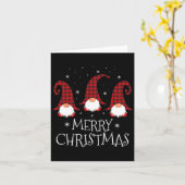 Prettig kerstfeest Kabouter Grappige Kerstmis Kabo Kaart (Gele Bloem)
