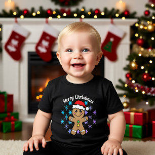 Prettig kerstfeest - kabouter van kerstkoek kinder shirts