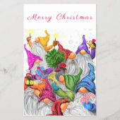 Prettig kerstfeest Kabouterfeest Cartoon tekening  Flyer (Achterkant)
