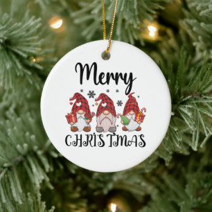 Prettig kerstfeest Kaboutermannetjes Kerst Kaboute Keramisch Ornament