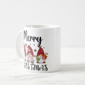 Prettig kerstfeest Kaboutermannetjes Kerst Kaboute Koffiemok (Voorkant links)
