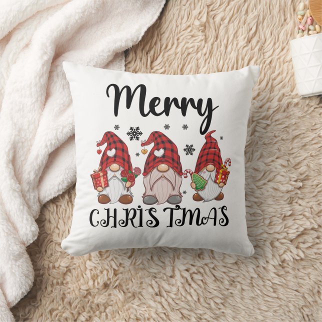 Prettig kerstfeest Kaboutermannetjes Kerst Kaboute Kussen (Deken)