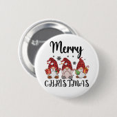 Prettig kerstfeest Kaboutermannetjes Kerst Kaboute Ronde Button 5,7 Cm (Voorkant /achterkant)