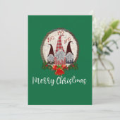 Prettig kerstfeest Kabouters Groen Rustiek, Trends Kaart (Staand voorkant)