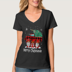 Prettig kerstfeest Kabouters Kerstman Rendier Geru T-shirt