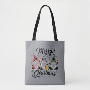 Prettig kerstfeest Kabouters Schattige Kerstvakant Tote Bag