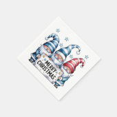 Prettig kerstfeest Kabouters Servet (Hoek)