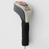 Prettig kerstfeest kapper haardresser Xmas haar  Golfheadcover (Schuin)