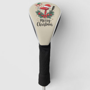 Prettig kerstfeest kapper haardresser Xmas haar  Golfheadcover