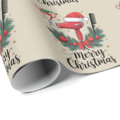 Prettig kerstfeest kapper Kapsalon Kerst Haar  Cadeaupapier (Rol Hoek)