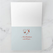 Prettig kerstfeest Kardinaal Rode Vogel Hart Kaart (Binnen)