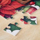 Prettig kerstfeest Kardinalen Legpuzzel (Zijkant)