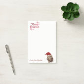 Prettig Kerstfeest,Kat Met Kerstman Hoed-Personali Post-it® Notes (Kantoor)