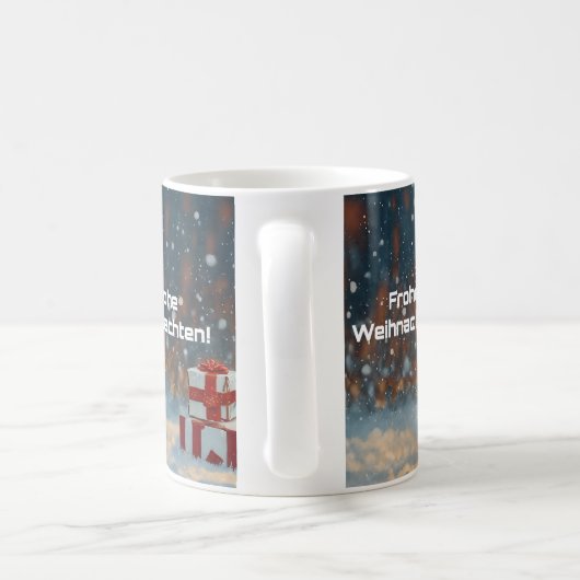 Prettig kerstfeest - Katten cadeau mok (Handvat)