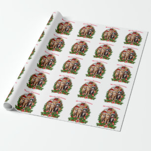 Prettig kerstfeest Katten Cadeaupapier