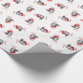 Prettig Kerstfeest Katten Inpakpapier (Hoek)