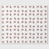 Prettig Kerstfeest Katten Inpakpapier (Vlak)