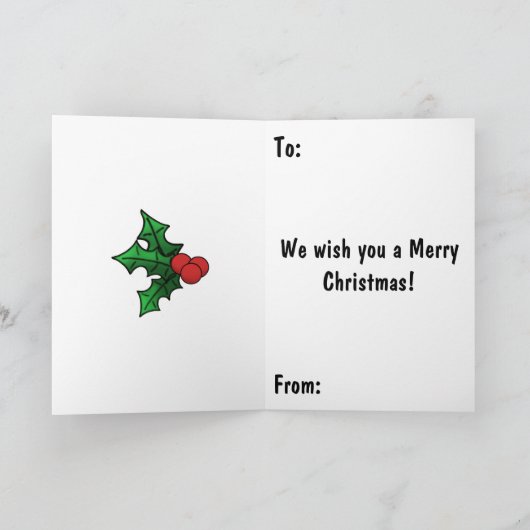 Prettig kerstfeest Katten Kaart (Binnen)