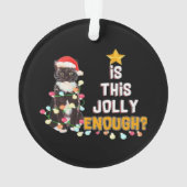 Prettig kerstfeest katten ornament (achterkant)
