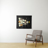 Prettig Kerstfeest Kattige Kerstboom Wandkleed (In Situ (horizontaal))