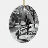 Prettig kerstfeest keramisch ornament (Rechts)